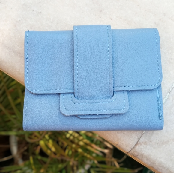 Elegant Boho Blue Fold Wallet - Picture 5 of 14